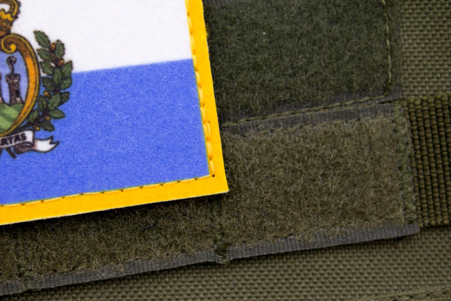 San Marino flag hook and loop patch Bandiera di San Marino