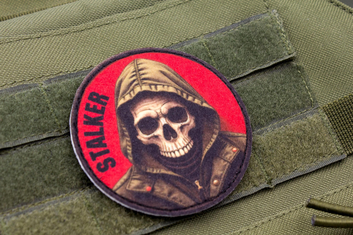 Stalker skull morale cosplay patch hook and loop