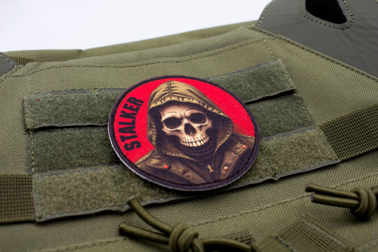 Stalker skull morale cosplay patch hook and loop