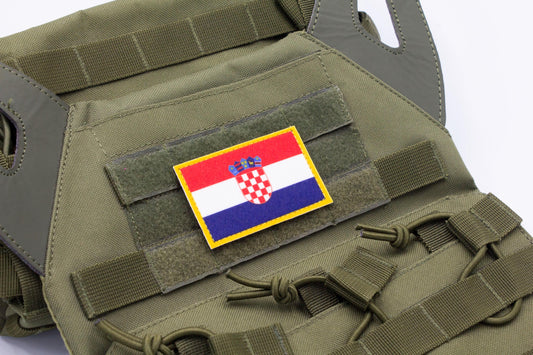 Croatia flag hook and loop patch Zastava Hrvatske