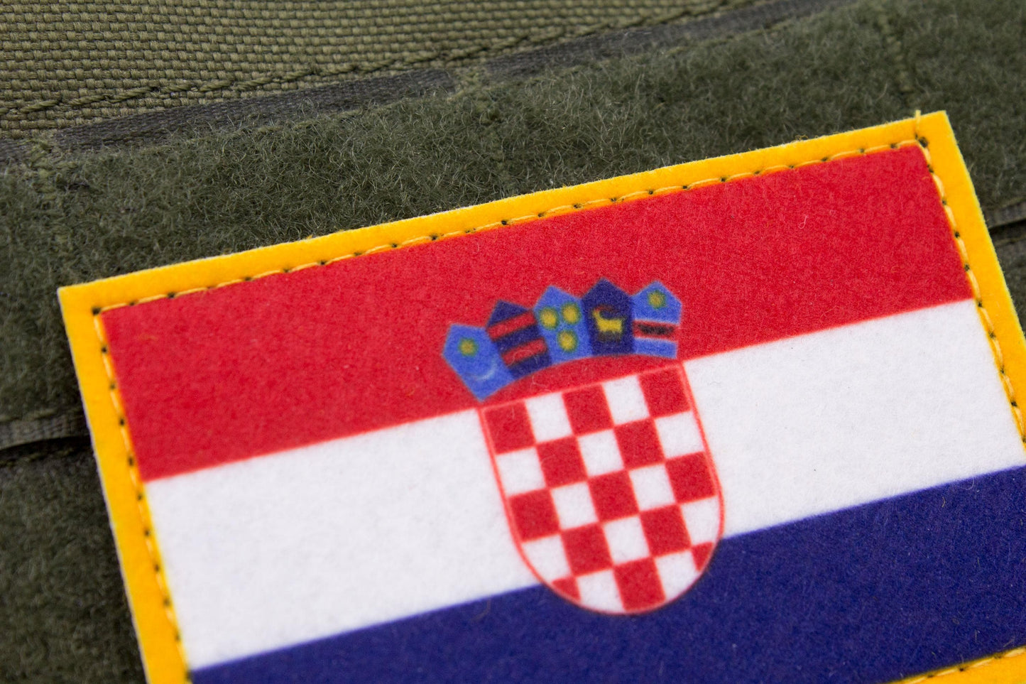 Croatia flag hook and loop patch Zastava Hrvatske
