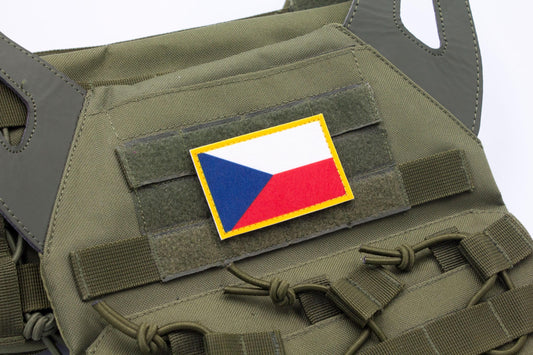 Czech flag hook and loop patch Vlajka České republiky