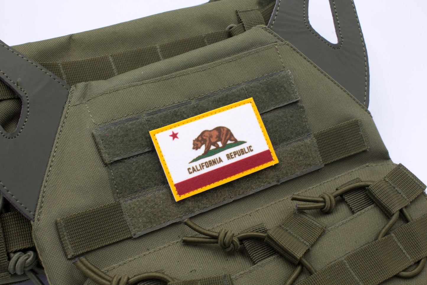 California flag patriotic hook and loop patch