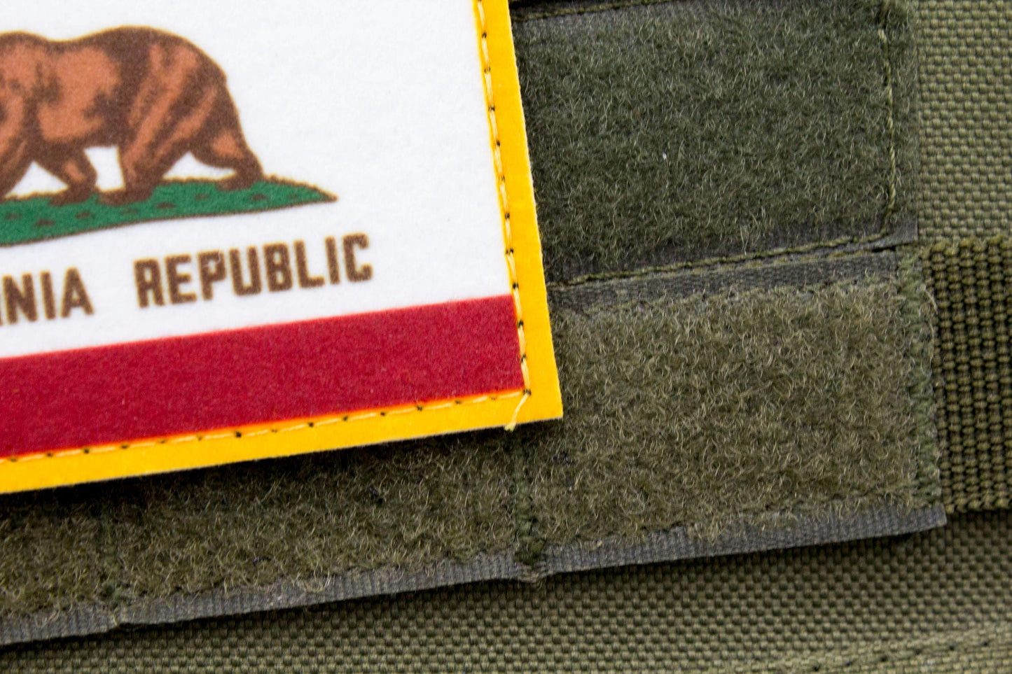 California flag patriotic hook and loop patch
