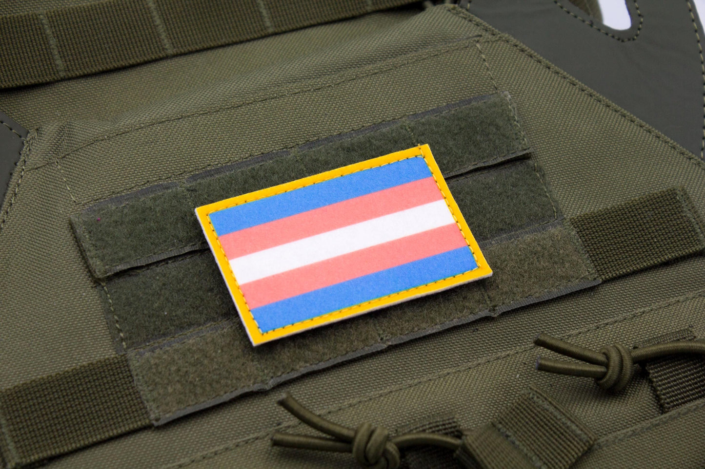 Transgender LGBTQ flag hook and loop patch
