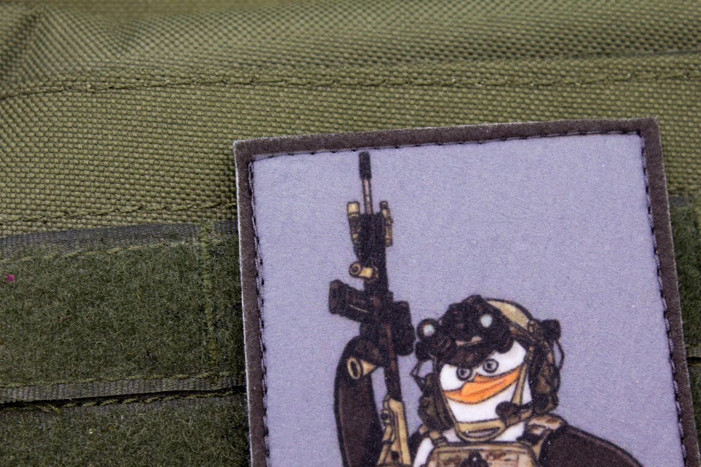 Penguin Meme hook and loop morale patch Madagascar penguins parody