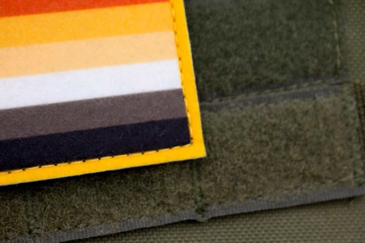 Bear LGBTQ flag hook and loop patch