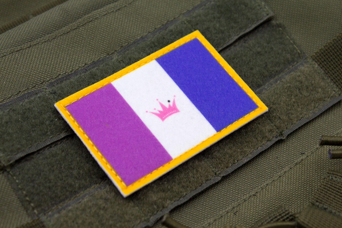 Drag LGBTQ flag hook and loop patch