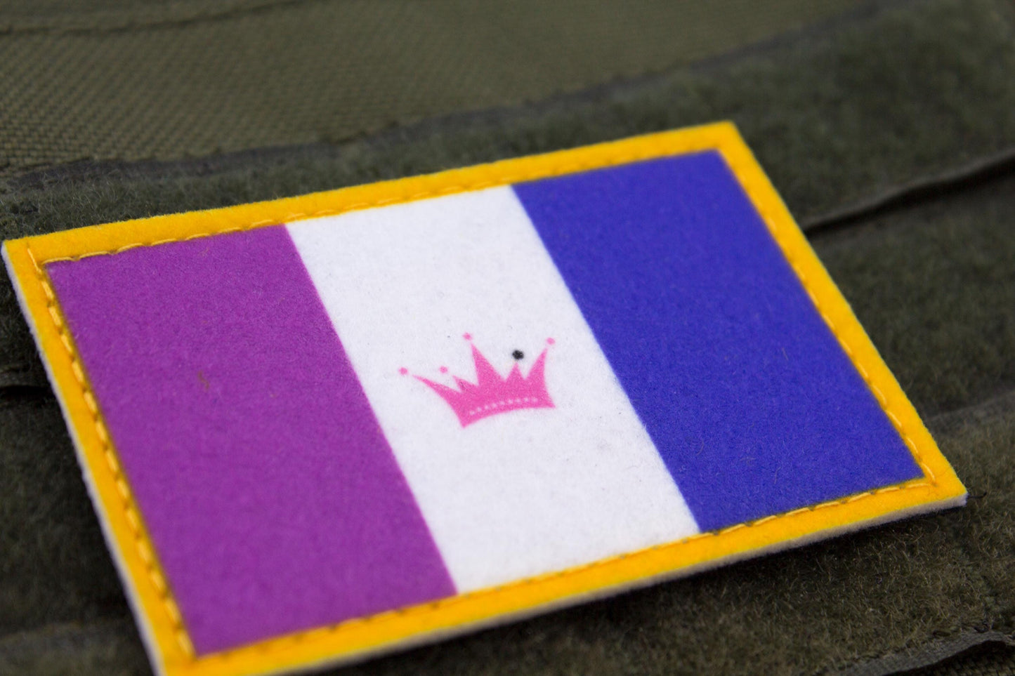 Drag LGBTQ flag hook and loop patch