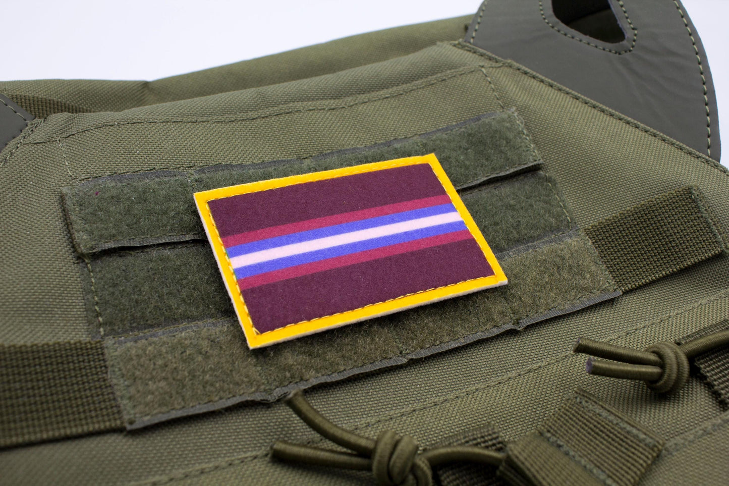 Gender non-conforming LGBTQ flag hook and loop patch