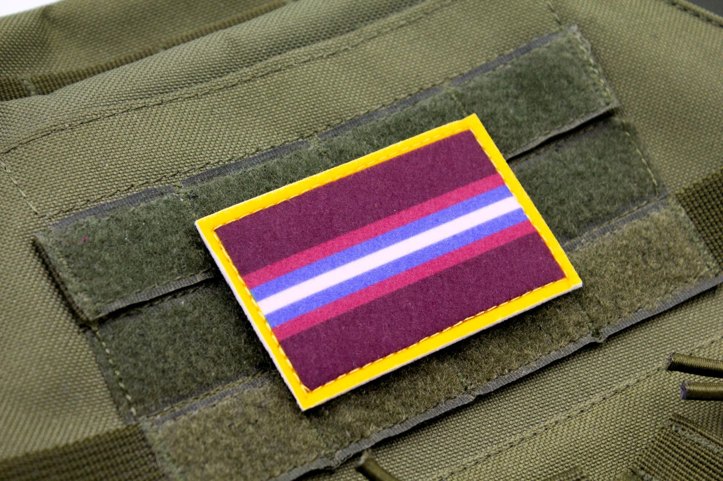 Gender non-conforming LGBTQ flag hook and loop patch