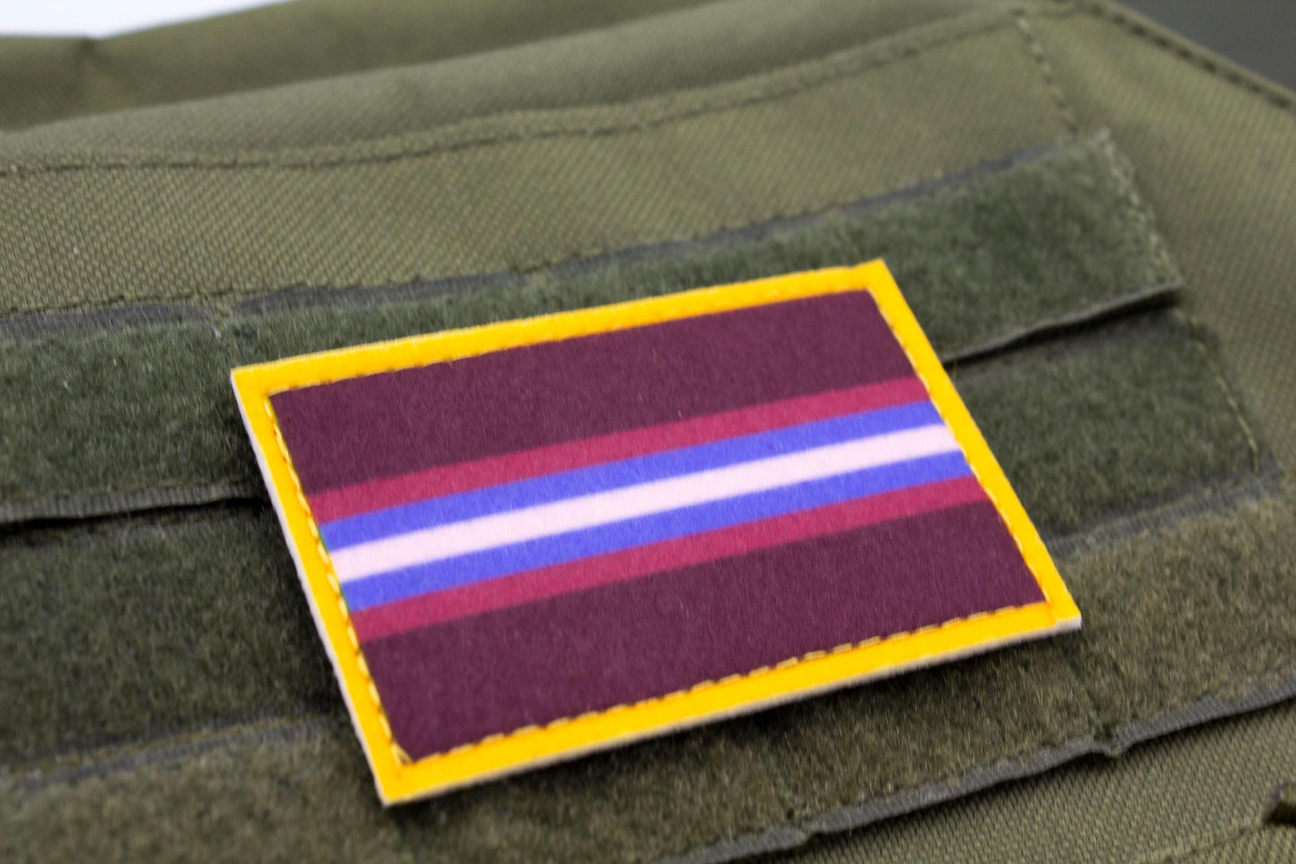 Gender non-conforming LGBTQ flag hook and loop patch