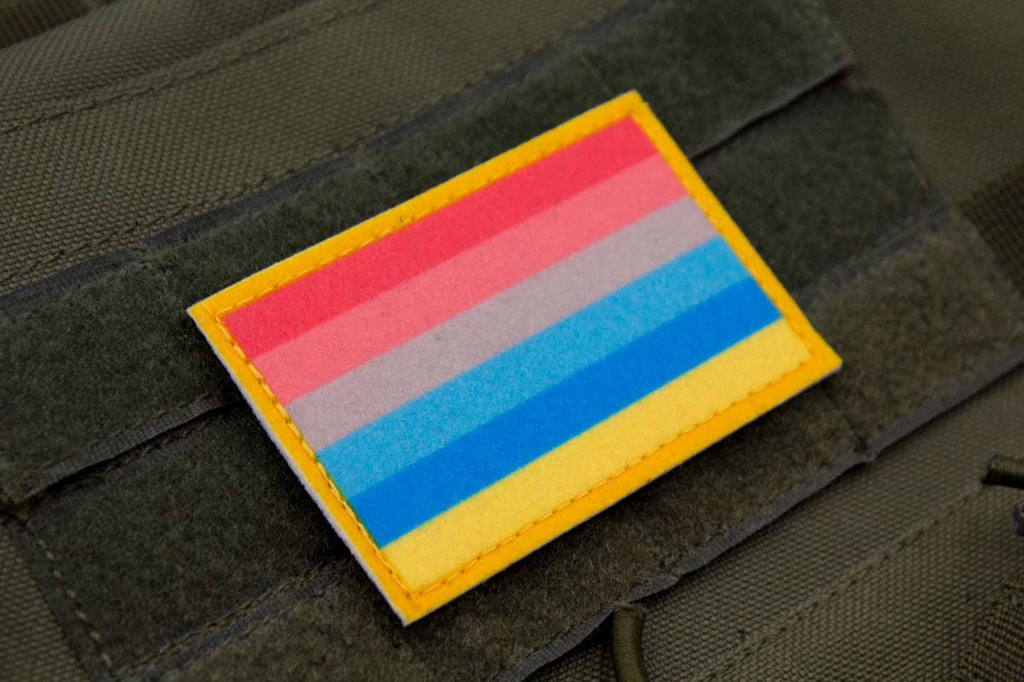 Genderflux LGBTQ flag hook and loop patch