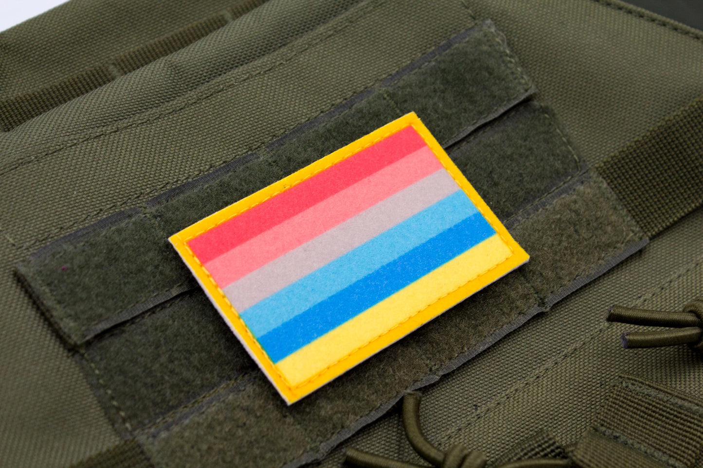 Genderflux LGBTQ flag hook and loop patch