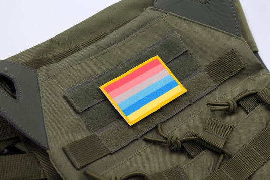 Genderflux LGBTQ flag hook and loop patch