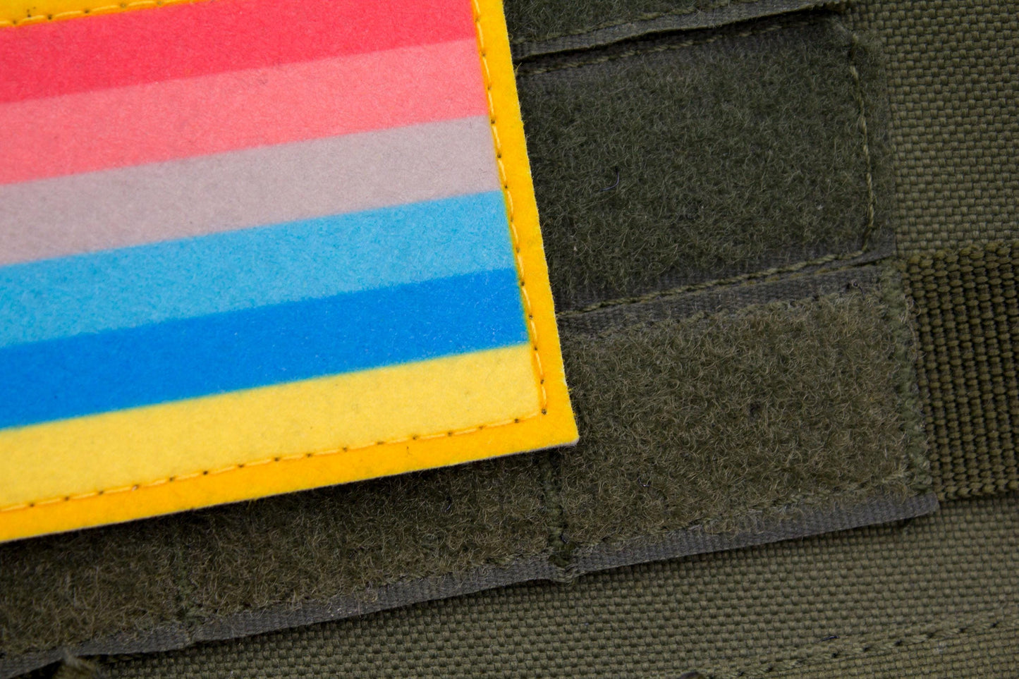 Genderflux LGBTQ flag hook and loop patch