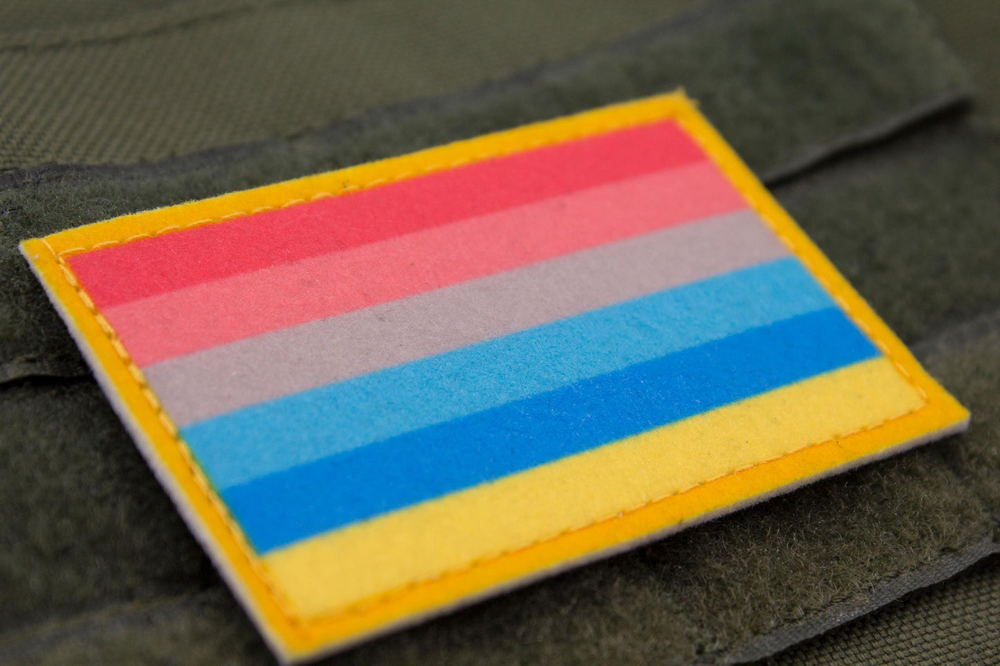 Genderflux LGBTQ flag hook and loop patch