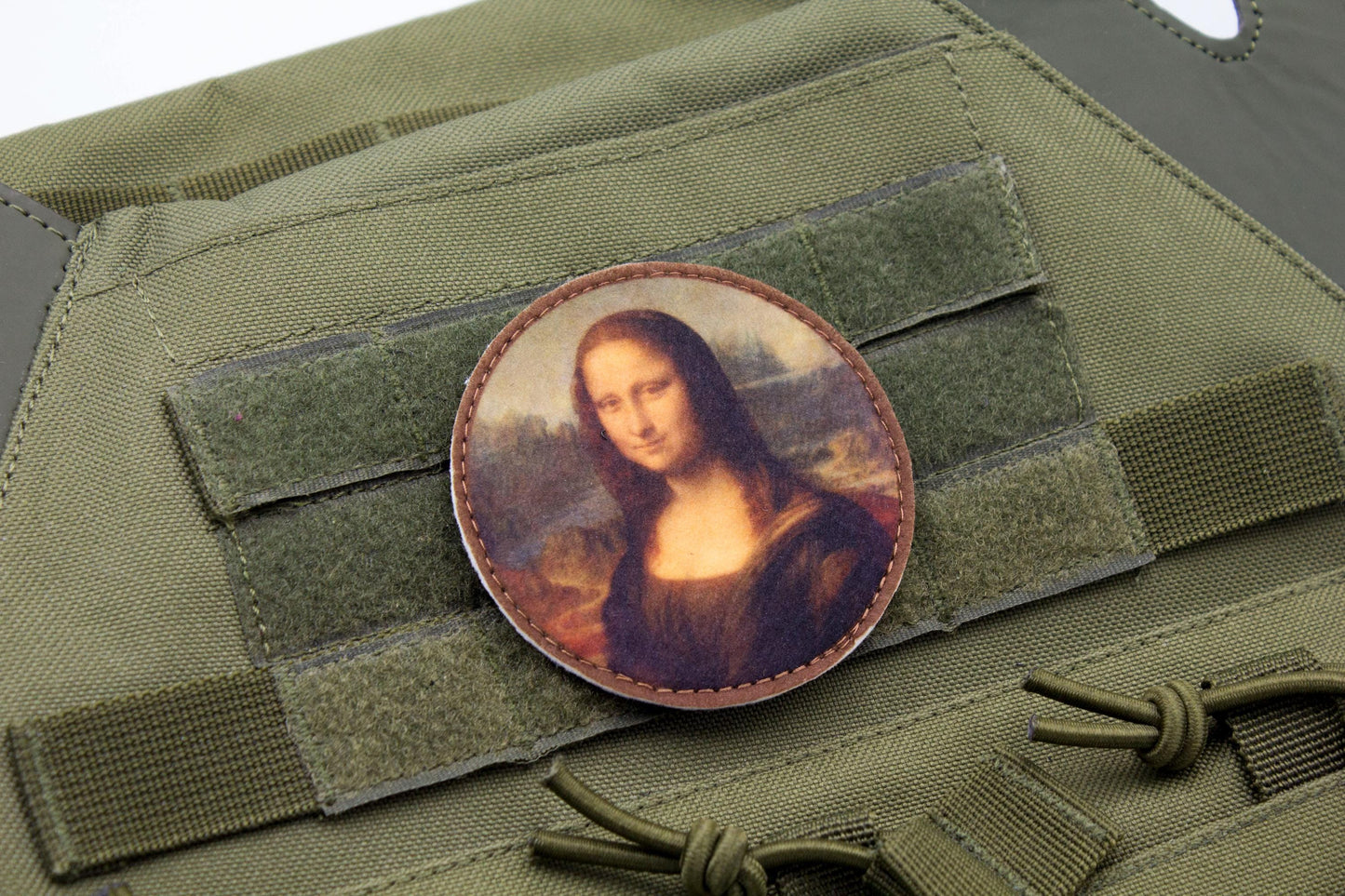 Mona Lisa da Vinci fine art hook and loop patch