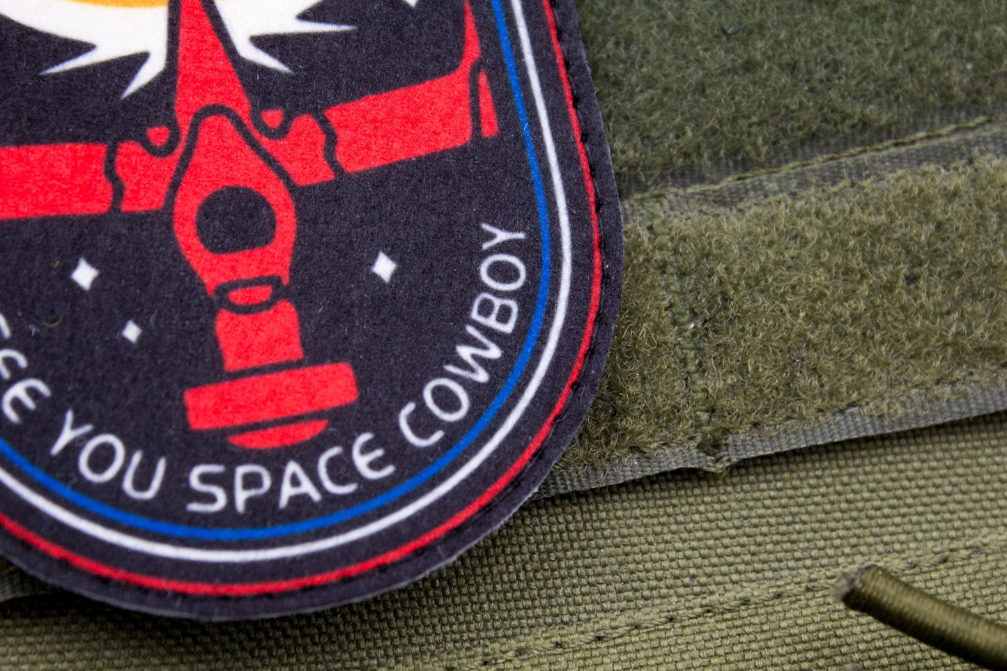 Spaceship Bebop See you space cowboy hook and loop morale patch