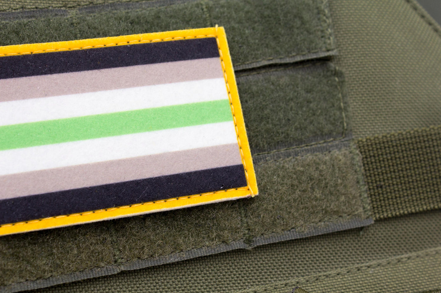 LGBTQ Agender flag hook and loop patch