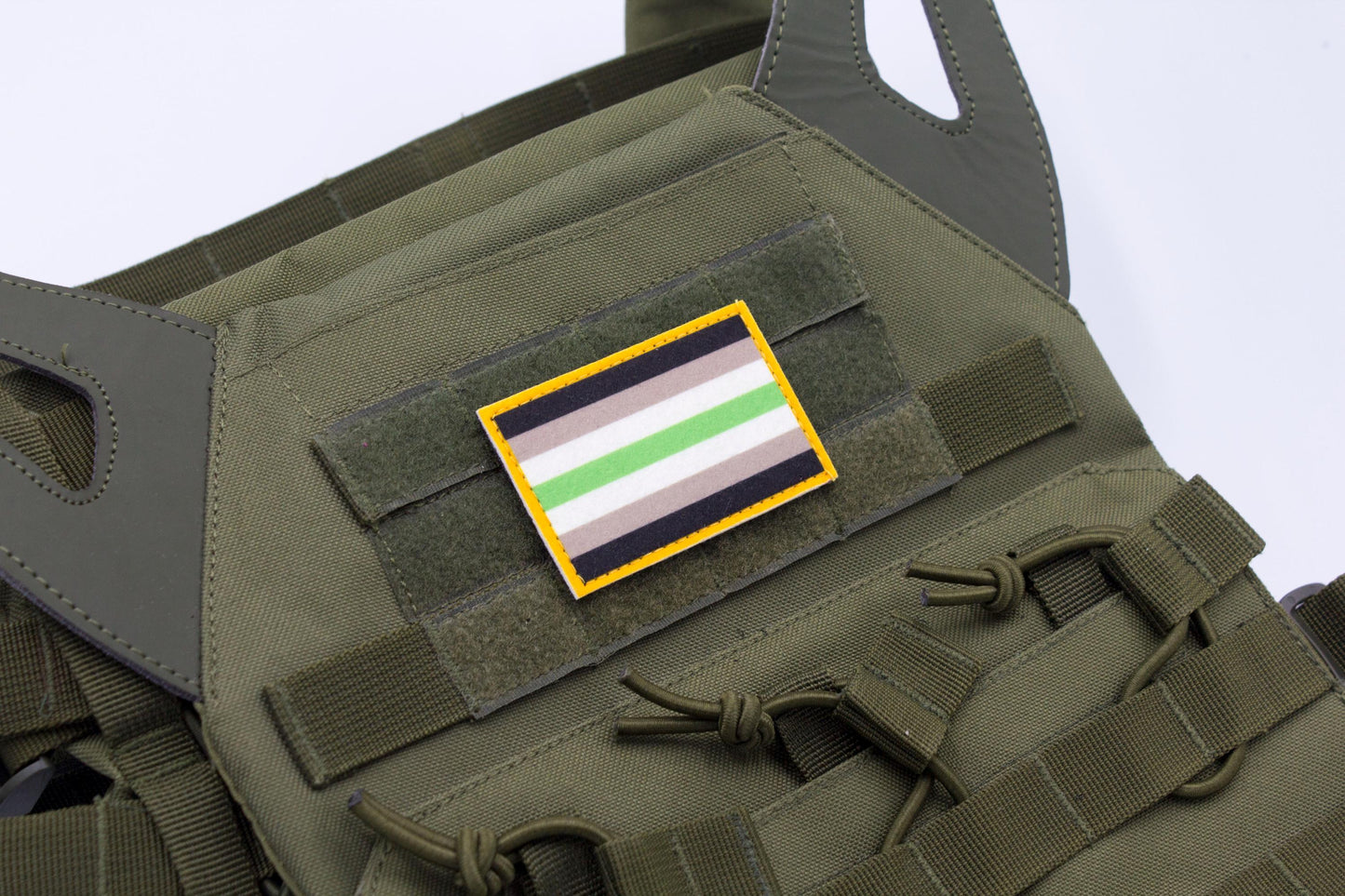 LGBTQ Agender flag hook and loop patch