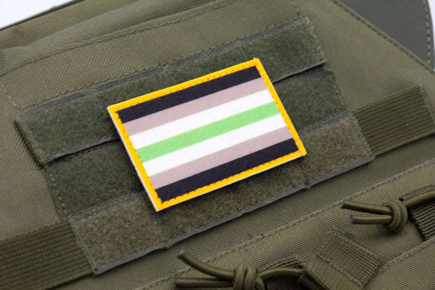 LGBTQ Agender flag hook and loop patch