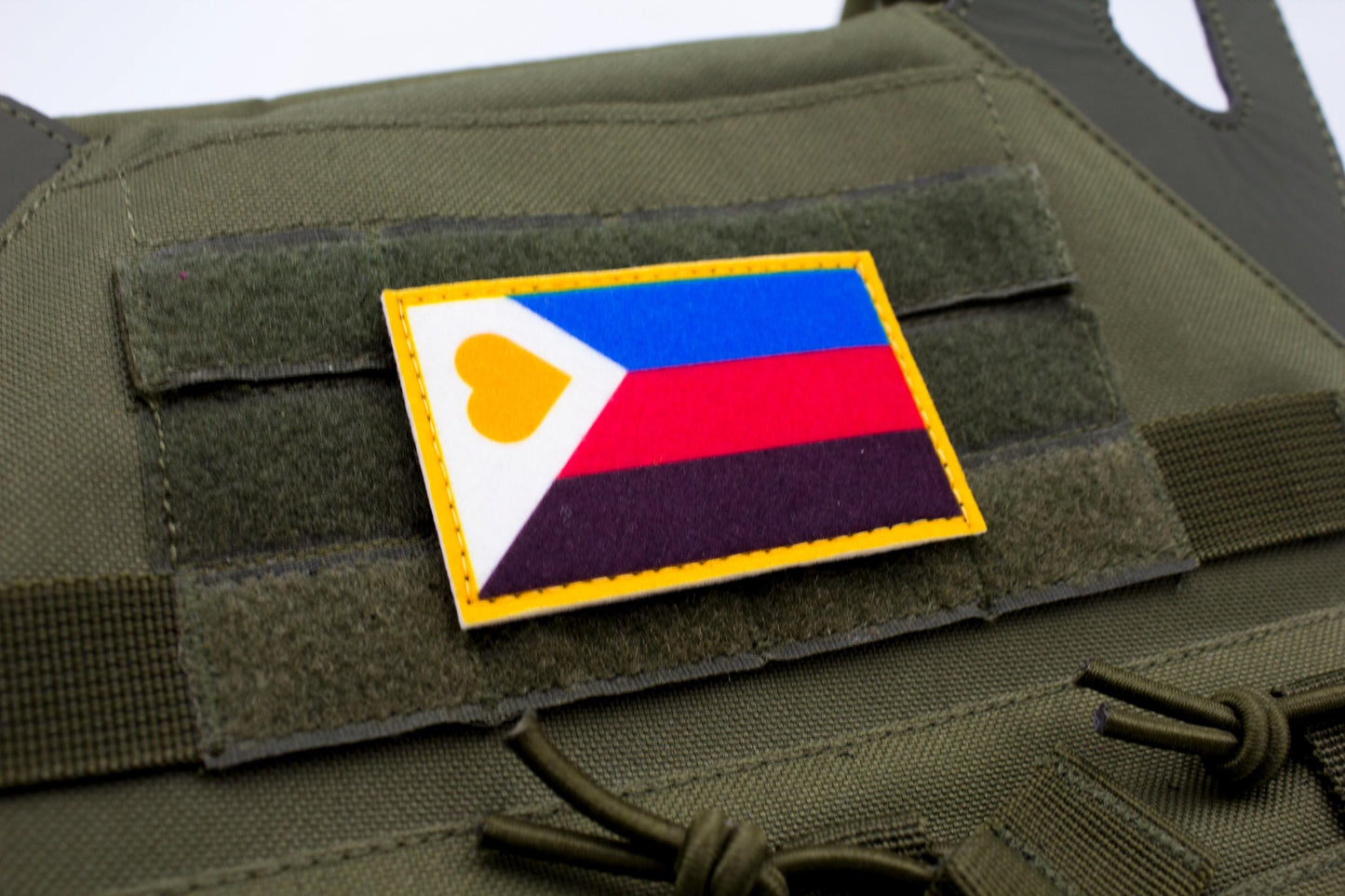 LGBTQ Polyamory flag hook and loop patch
