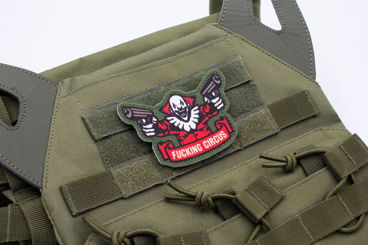 Scary clown fucking circus hook and loop morale patch