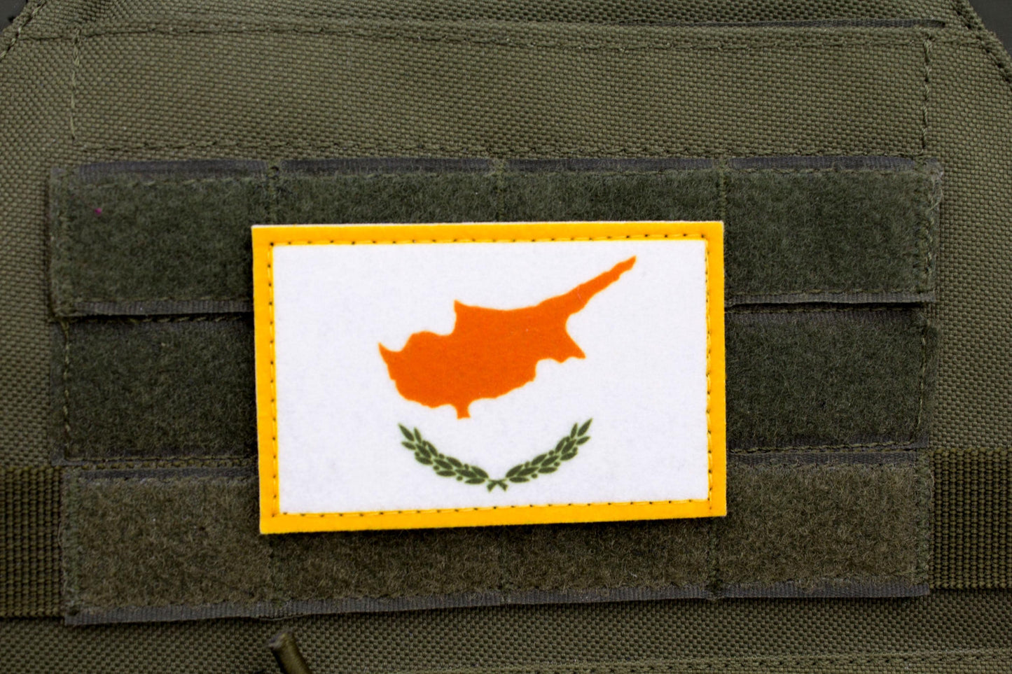 Cyprus flag hook and loop patch σημαία της Κύπρου
