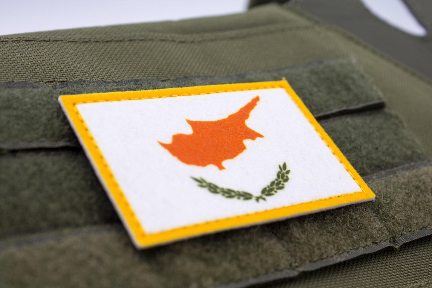 Cyprus flag hook and loop patch σημαία της Κύπρου