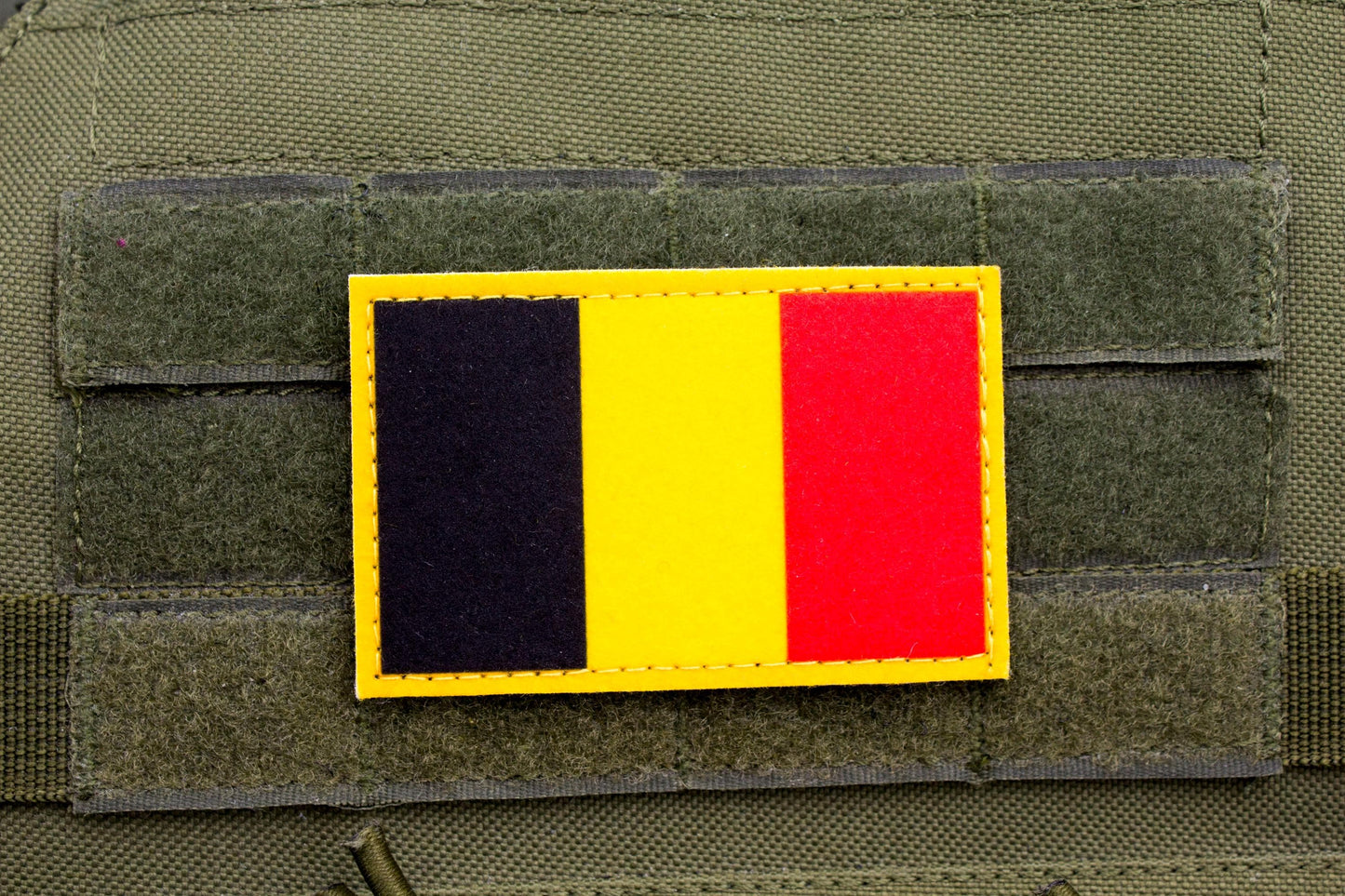 Belgium flag hook and loop patch Vlag van België