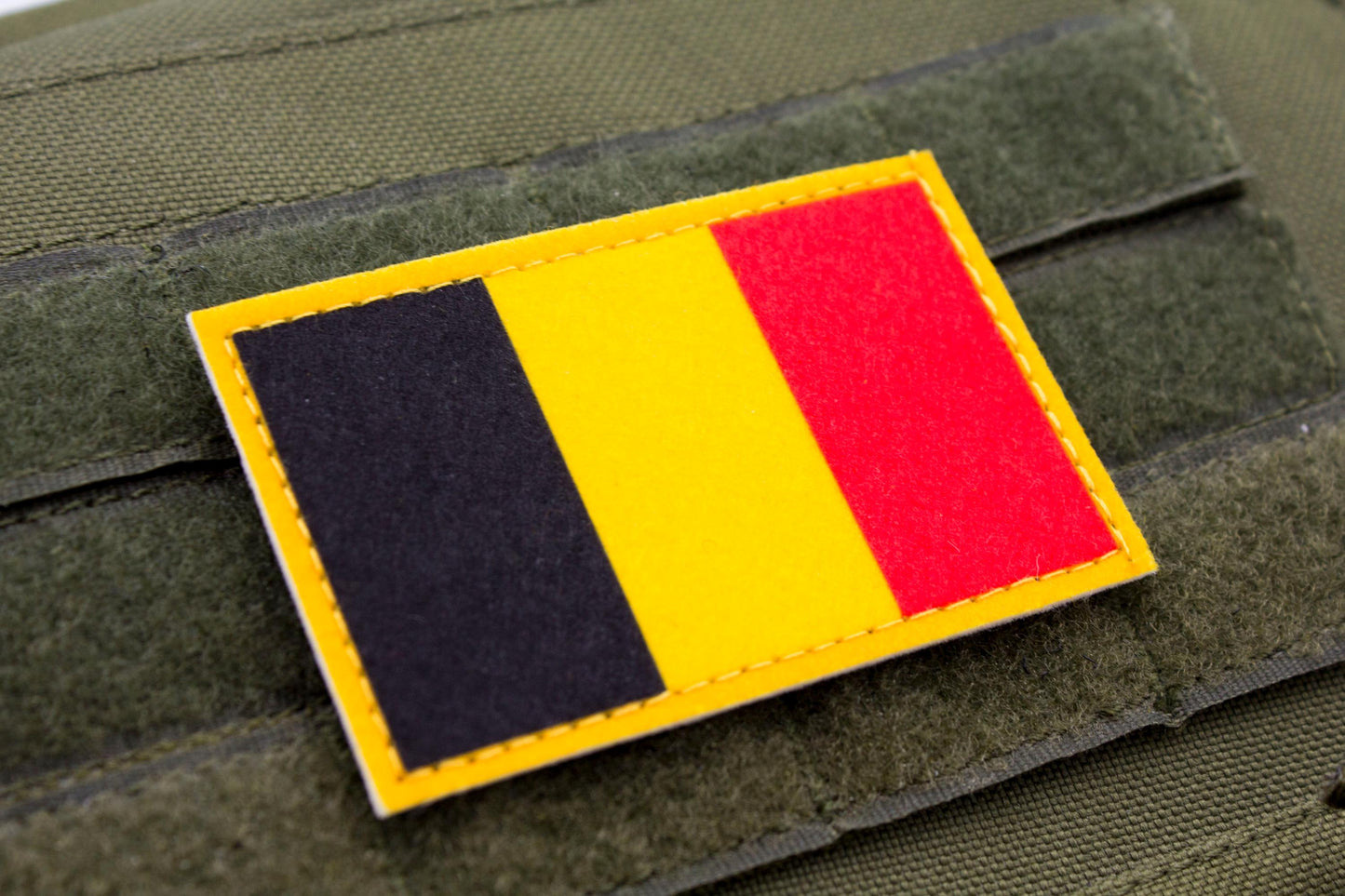 Belgium flag hook and loop patch Vlag van België
