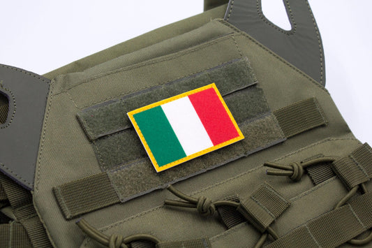 Italy flag hook and loop patch Bandiera dell'Italia