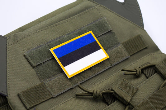 Estonia flag hook and loop patch Eesti lipp