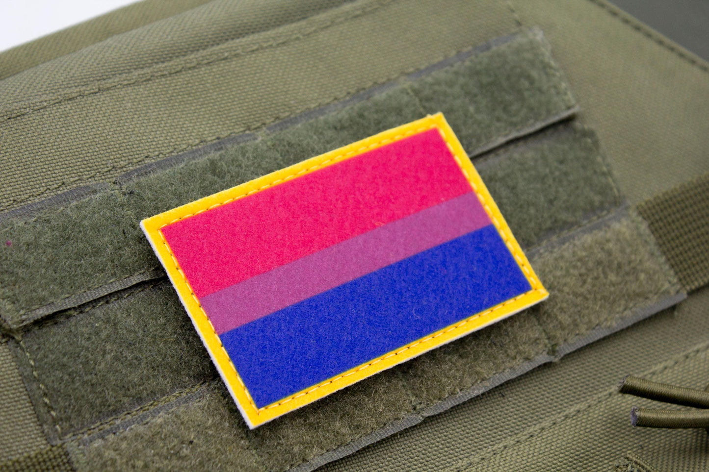 LGBTQ Bisexual flag hook and loop patch