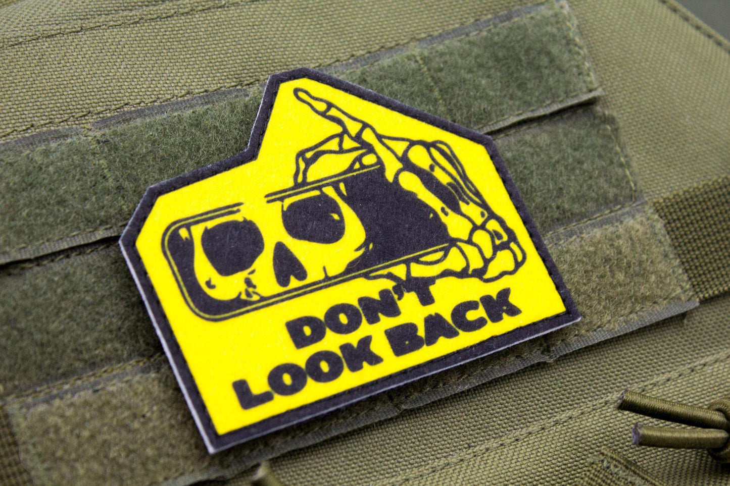 Don't Look Back hook and loop morale patch