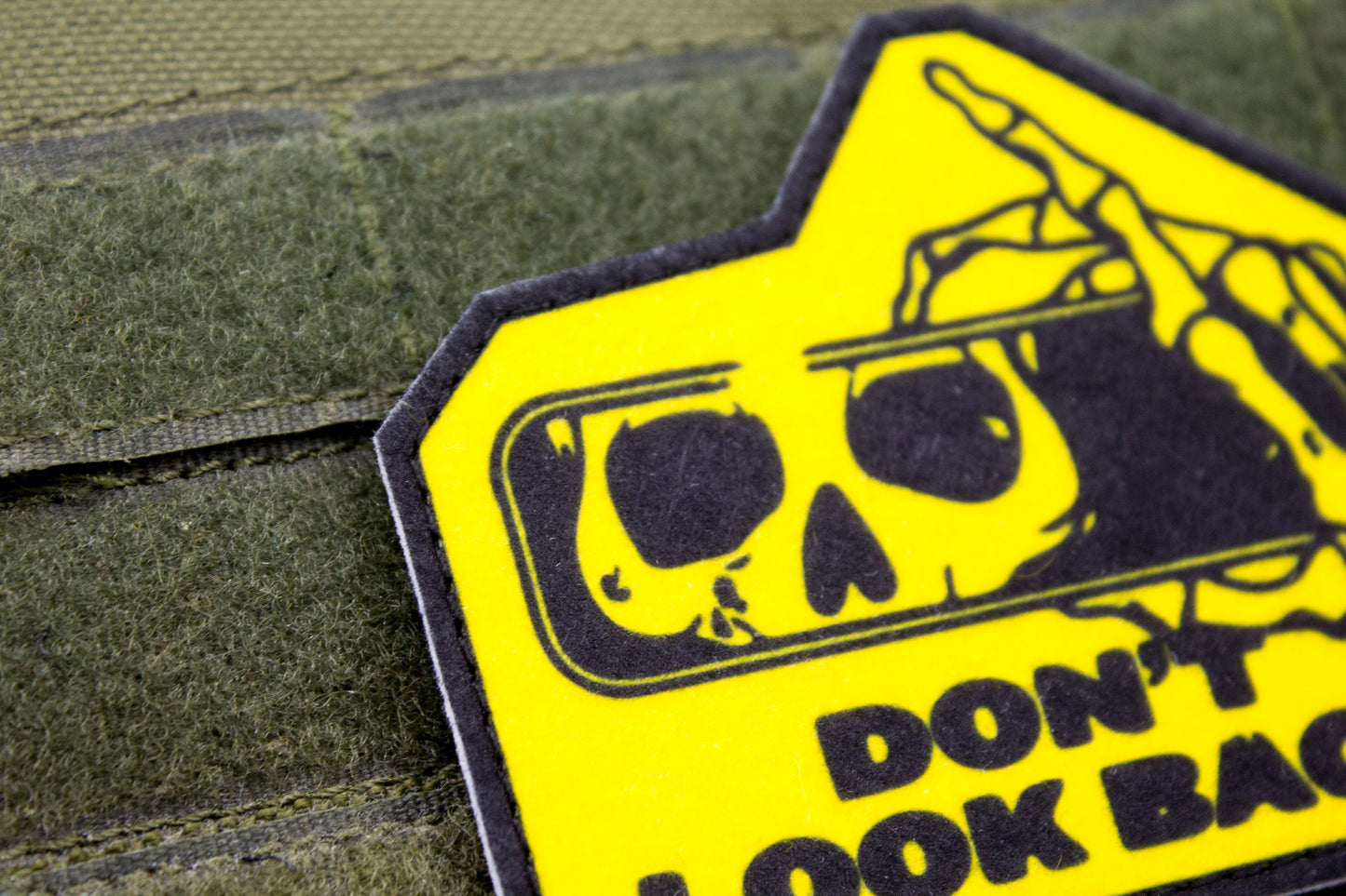 Don't Look Back hook and loop morale patch