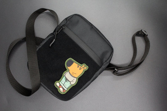 Сrossbody bag for hook and loop patches