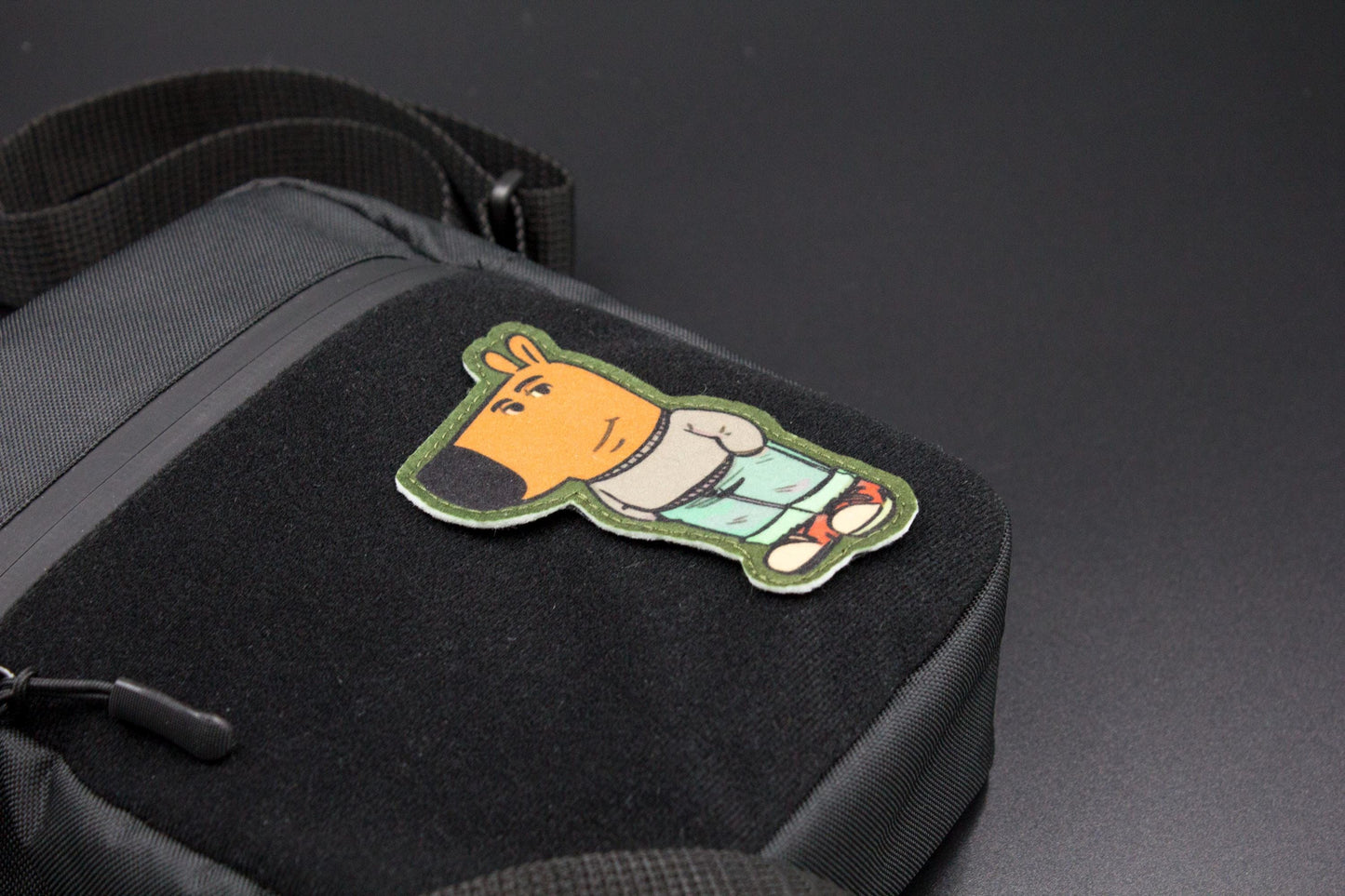 Сrossbody bag for hook and loop patches