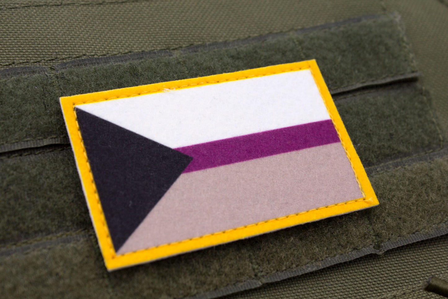 LGBTQ Demisexual flag hook and loop patch
