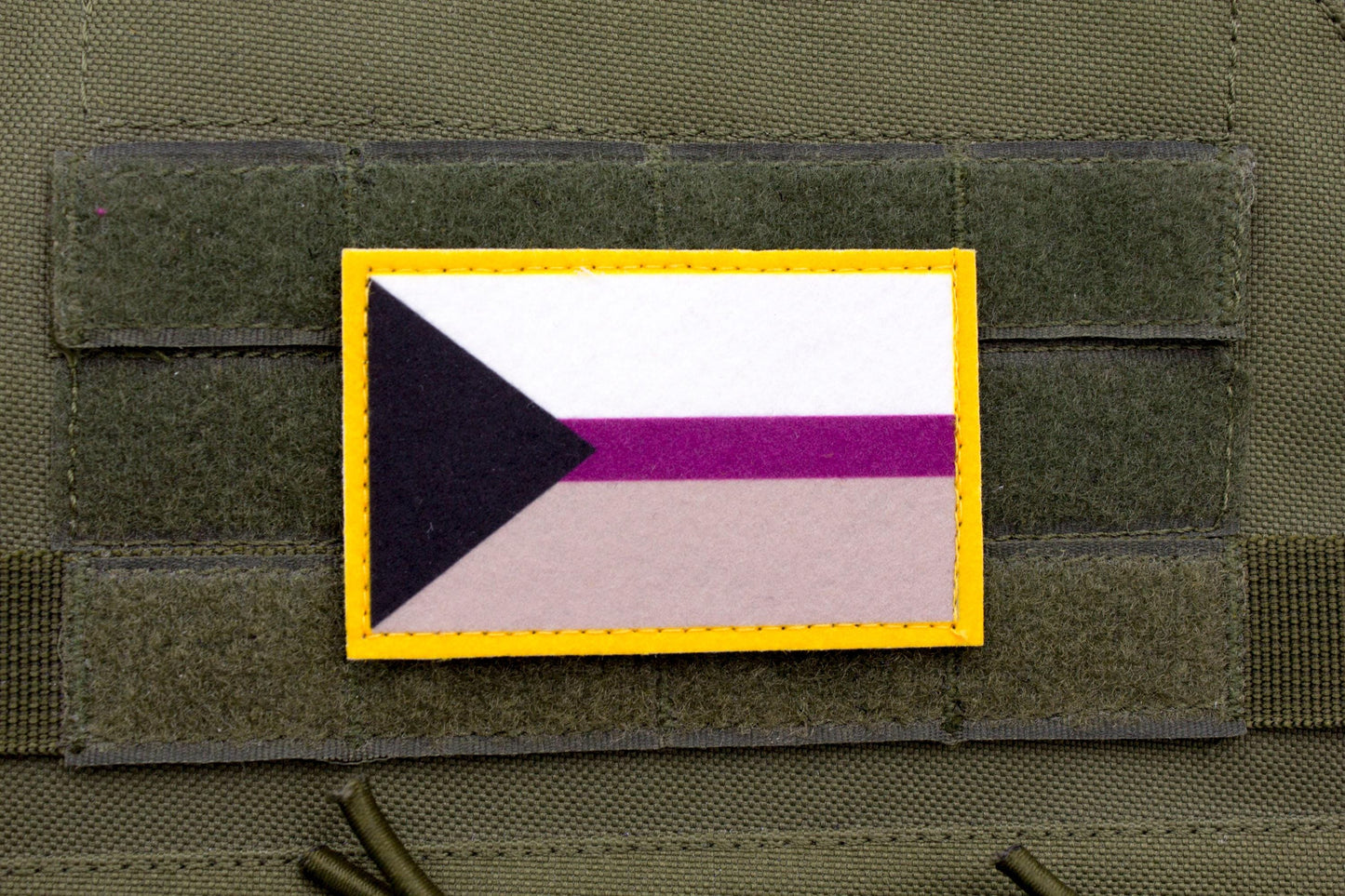 LGBTQ Demisexual flag hook and loop patch