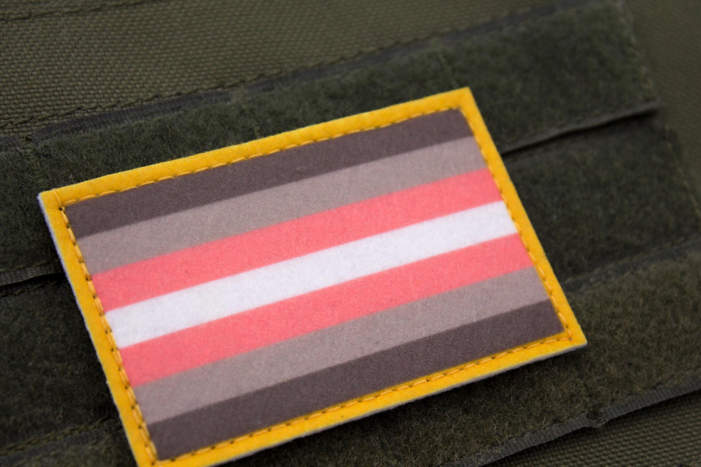 LGBTQ Demigirl flag hook and loop patch