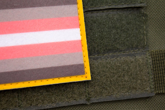 LGBTQ Demigirl flag hook and loop patch