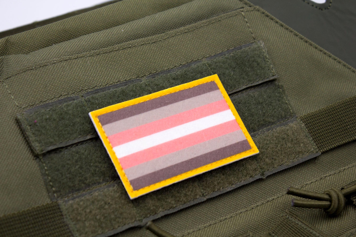 LGBTQ Demigirl flag hook and loop patch