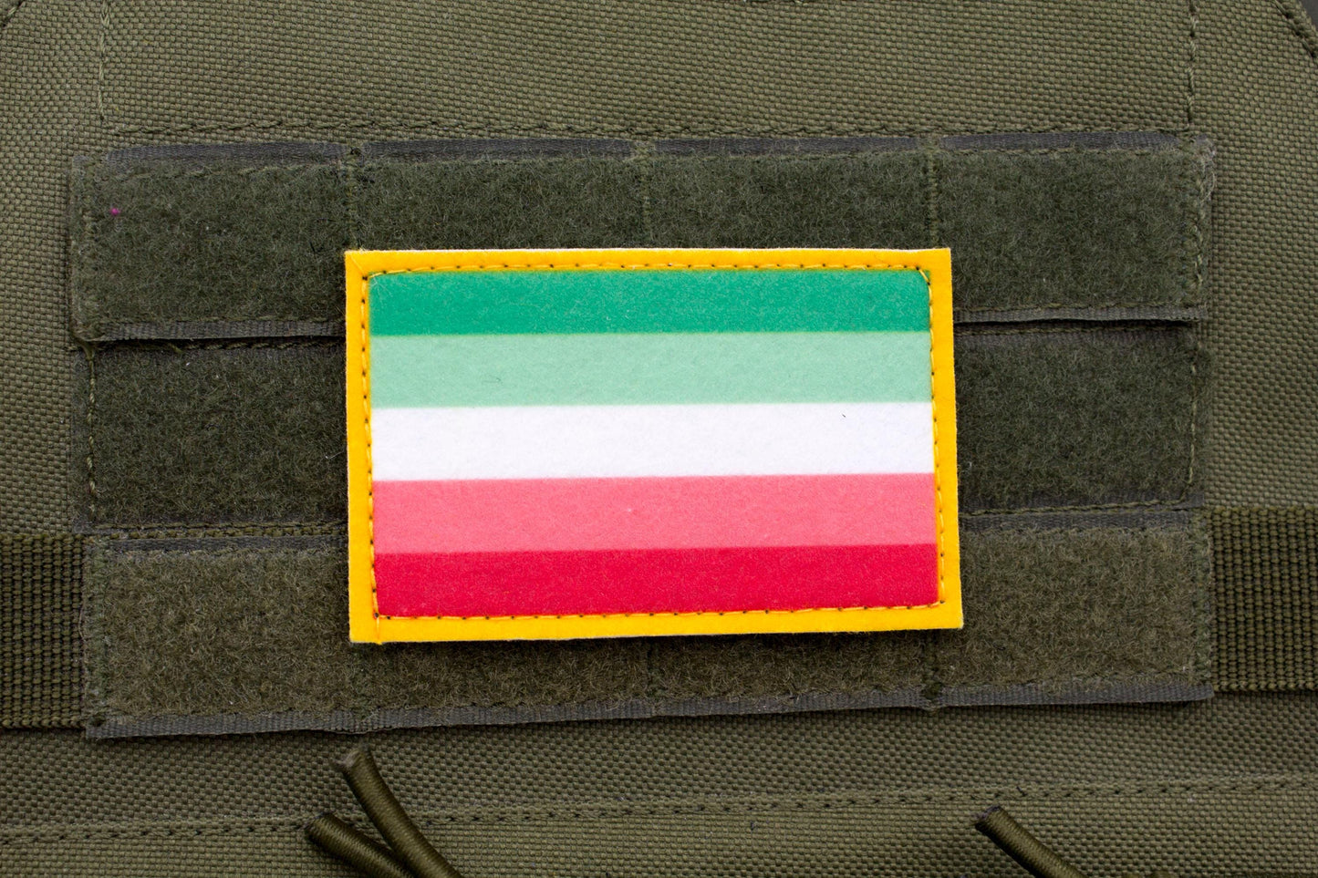 LGBTQ Abrosexual flag hook and loop patch