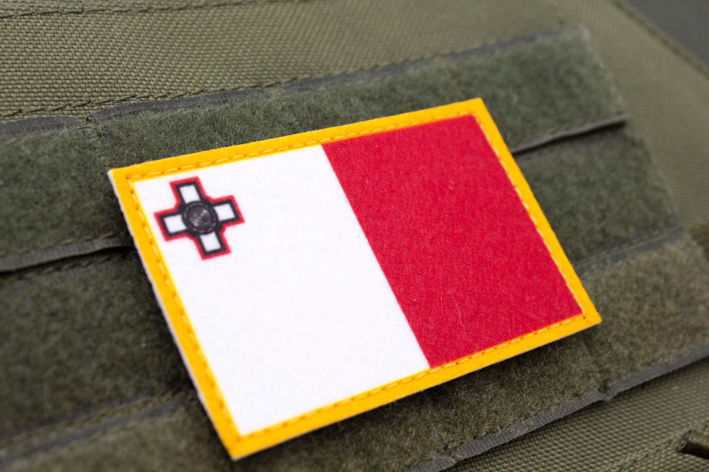 Malta flag hook and loop patch Bandiera ta' Malta