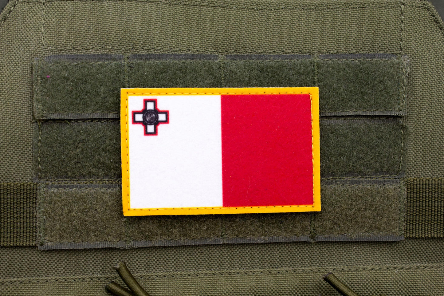 Malta flag hook and loop patch Bandiera ta' Malta