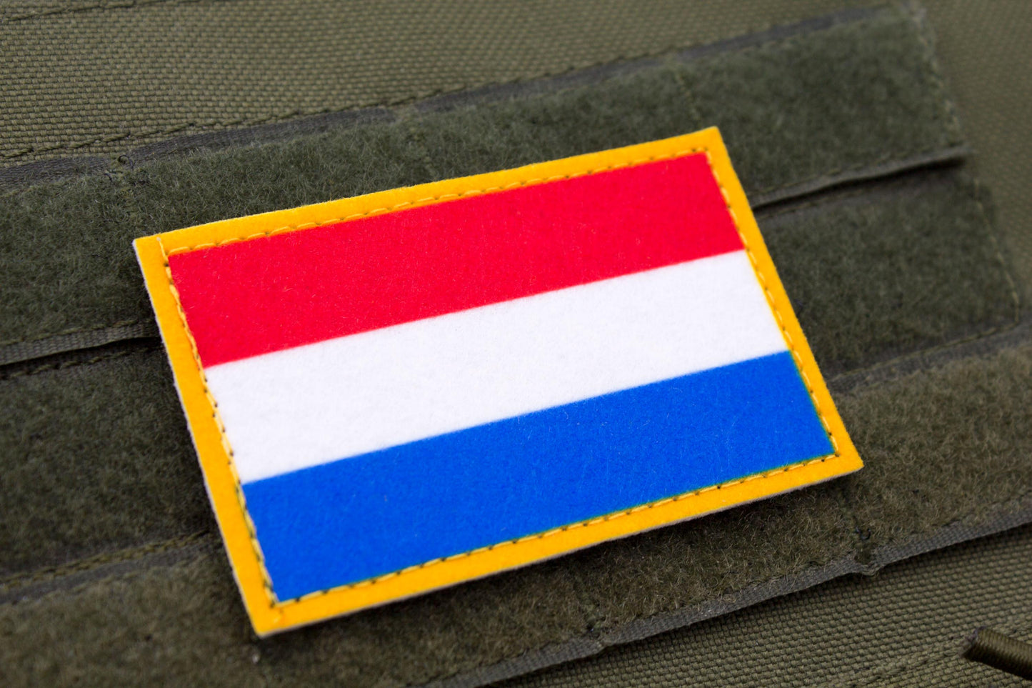 Luxembourg flag hook and loop patch Lëtzebuerger Fändel