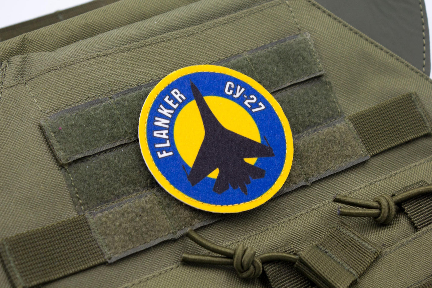 Flanker SU-27 pilot Ukrainian hook and loop patch
