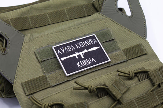 Avada Kedavra hook and loop morale patch Harry Potter Parody